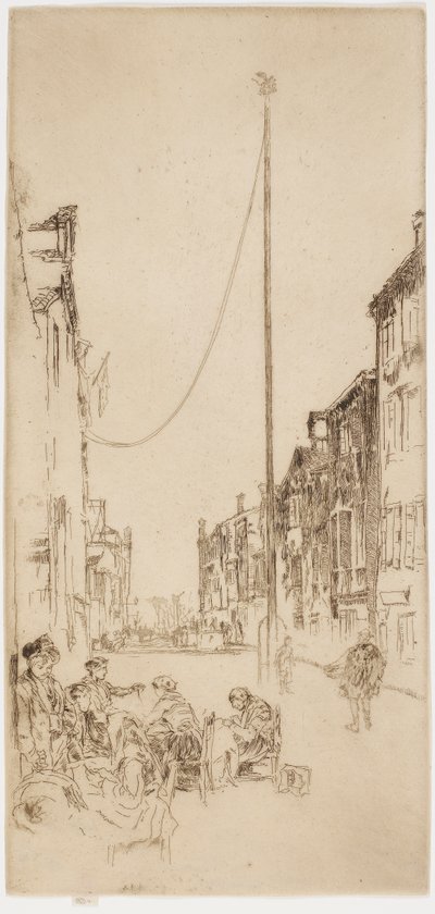 De Venetiaanse Mast door James Abbott McNeill Whistler