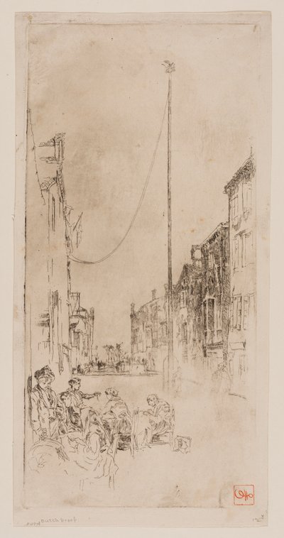 De Venetiaanse mast door James Abbott McNeill Whistler
