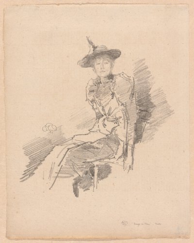 De gevleugelde hoed door James Abbott McNeill Whistler