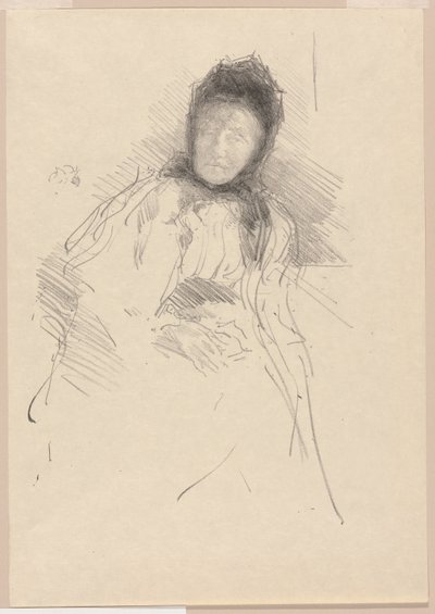 Onafgemaakte Schets van Lady Haden door James Abbott McNeill Whistler