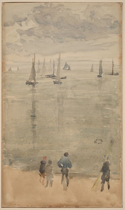 Violet [notitie?]... De terugkeer van de vissersboten door James McNeill Whistler