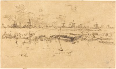 Zaandam door James Abbott McNeill Whistler