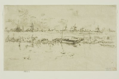 Zaandam door James Abbott McNeill Whistler