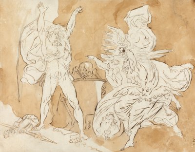 Macbeth en de heksen door James Northcote
