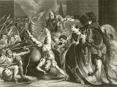 De dood van Wat Tyler door James Northcote