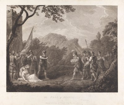 De val van Aganecca, 1783 door James Parker