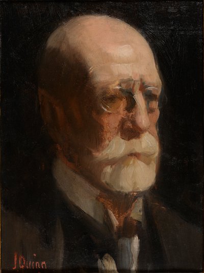 Portret van een man met een baard door James Peter Quinn