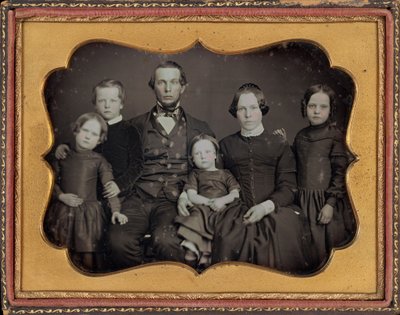 Portret van een gezin,c. 1848 (foto) door James Presley Ball