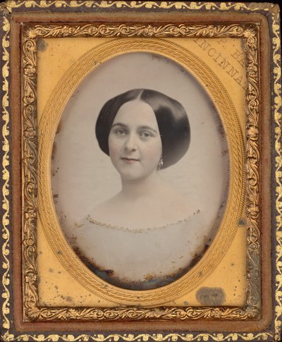 Portret van een vrouw,c. 1850 (foto) door James Presley Ball