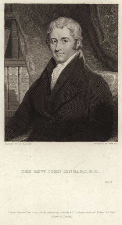 Portret van John Lingard door James Ramsay