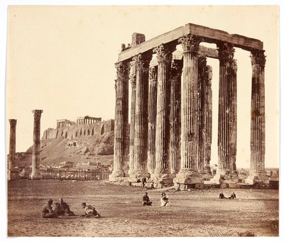 Tempel van de Olympische Zeus, Athene door James Robertson