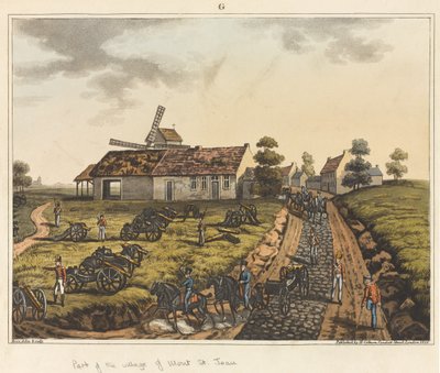 Een deel van het dorp Mont St Jean, uit 