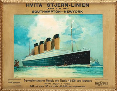 Titanic & Olympic, ca. 1911 door James Scrimgeour Mann