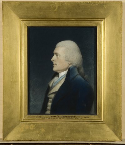 Thomas Jefferson, c.1797 door James Sharples