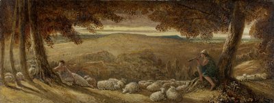 Avondweide, ca.1860-70 door James Smetham