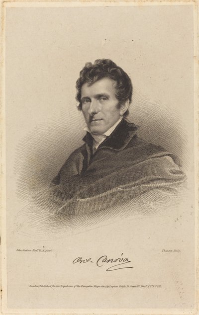 Antonio Canova door James Thomson possibly after John Jackson