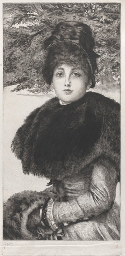 Een Winterwandeling door James Tissot