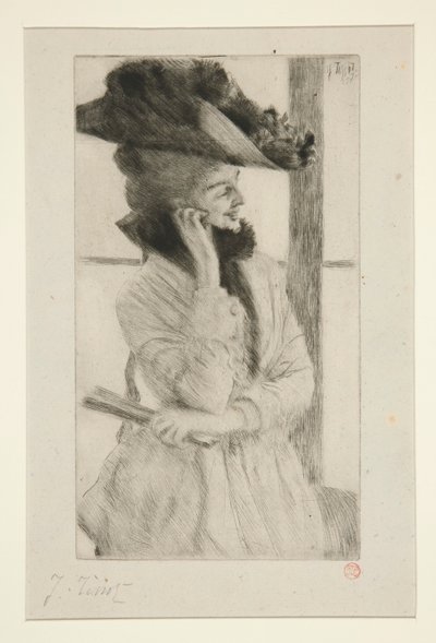 Bij het raam door James Tissot