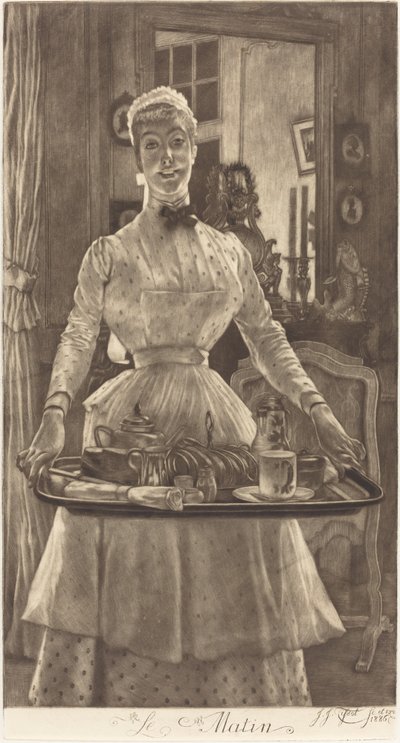 Le Matin, 1886 door James Tissot
