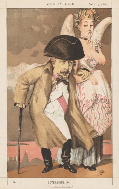 Vanity Fair: Vorsten, Nr. 1 "Le regime parlementaire" door James Tissot
