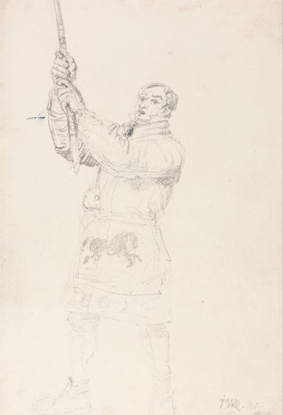 Studie van een Drayman (Een studie voor "Zijden - alle") door James Ward