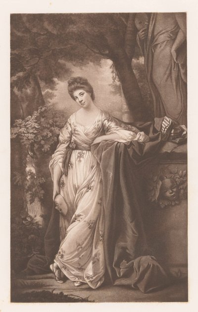 Portret van Frances Abington-Barton als Thalia door James Watson (prentmaker)