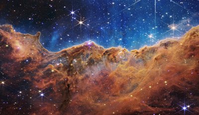 Kosmische Kliffen in de Carina Nevel (NIRCam Beeld) door James Webb Space Telescope (NASA)