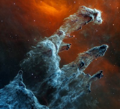 Zuilen van de Schepping door James Webb Space Telescope (NASA)