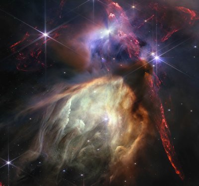 Rho Ophiuchi (NIRCam Beeld) door James Webb Space Telescope (NASA)