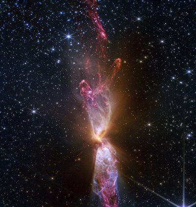 Verbluft met ongelooflijk detail in actief vormend sterrensysteem door James Webb Space Telescope (NASA)