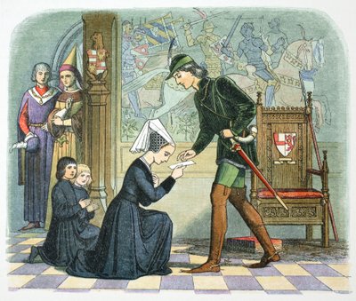 Edward IV van Engeland en Lady Elizabeth Grey, 1464 door James William Edmund Doyle