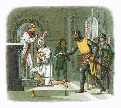 Hubert uit het heiligdom van Boisars gehaald door James William Edmund Doyle