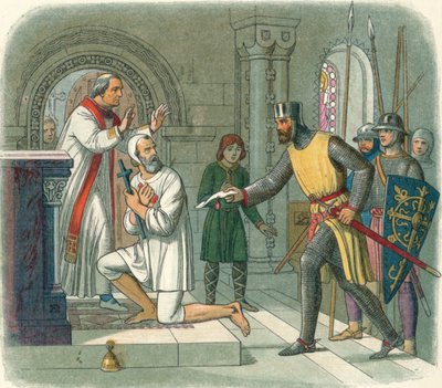 Hubert uit het heiligdom gehaald bij Boisars, 1232 1864 door James William Edmund Doyle