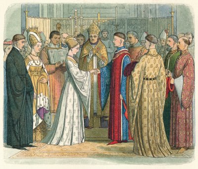 Huwelijk van Hendrik V. en Katherine van Frankrijk, 1420, 1864 door James William Edmund Doyle