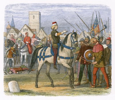 Richard neemt het bevel over de rebellen in de Boerenopstand door James William Edmund Doyle