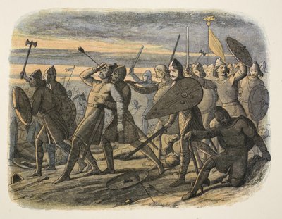 De dood van Harold II in de Slag bij Hastings, 1066, uit 