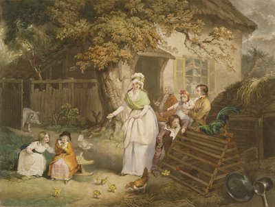 De Terugtocht van de Burgers, 1796 door James after Ward