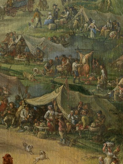 Graven van het Gentse kanaal (detail) door Jan Anton Garemyn