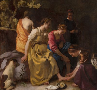 Diana en haar Metgezellen door Johannes Vermeer
