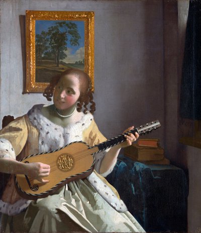 De gitaarspeler door Johannes Vermeer