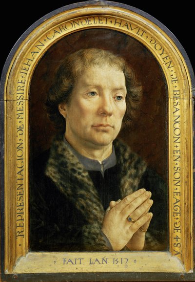 Carondelet Diptych: Jean Carondelet … door Jan (c.1472 c.1533) Gossaert