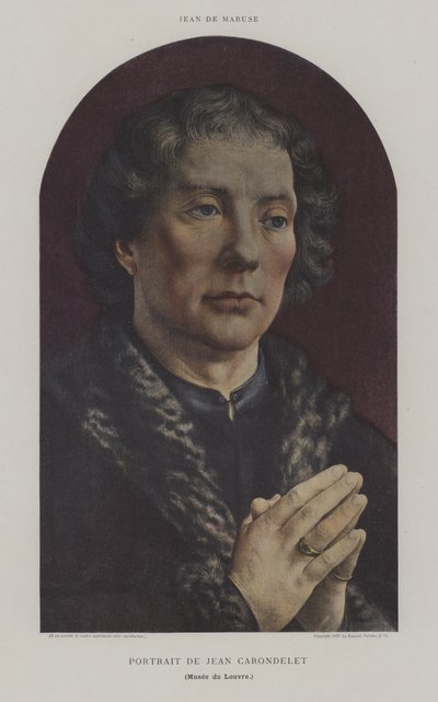 Portret van Jean Carondelet door Jan (c.1472 c.1533) (after) Gossaert