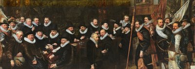 Ontvangst van de burgerwacht bij de Sint Sebastiaansdoelen door de gemeente Den Haag, 1618 door Jan Anthonisz Ravesteyn van