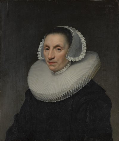 Portret van een vrouw door Jan Anthonisz van Ravesteyn