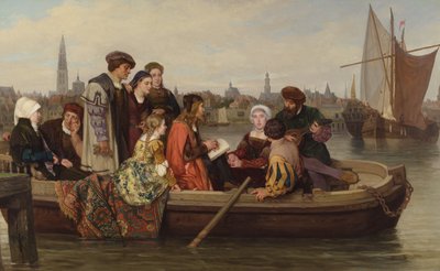 Albrecht Dürer Bezoekt Antwerpen in 1520, 1873 door Jan Antoon Neuhuys