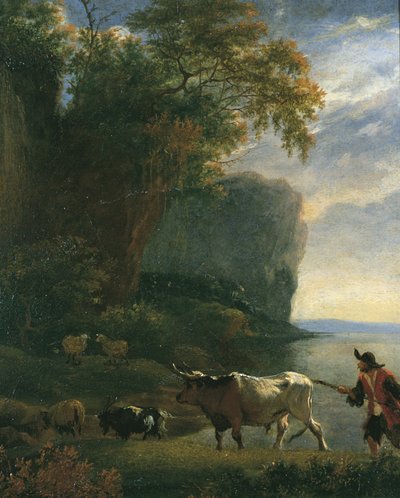 Landschap met veedrijver, c.1640s door Jan Asselijn