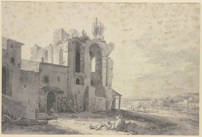 Romeinse ruïnes door Jan Asselijn
