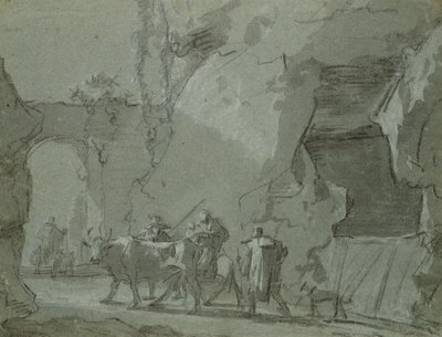 Herders voor een boog, ca. 1650-52 door Jan Asselijn