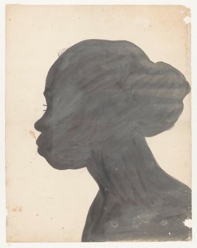 Silhouetportret van Flora door Jan Brandes