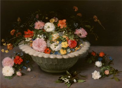 Bloemenvaas door Jan Brueghel the Elder